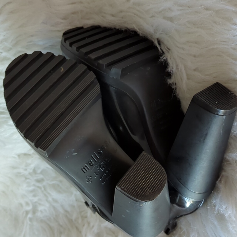 Melissa Soldier Lug Heel Boots - Picture 9 of 10